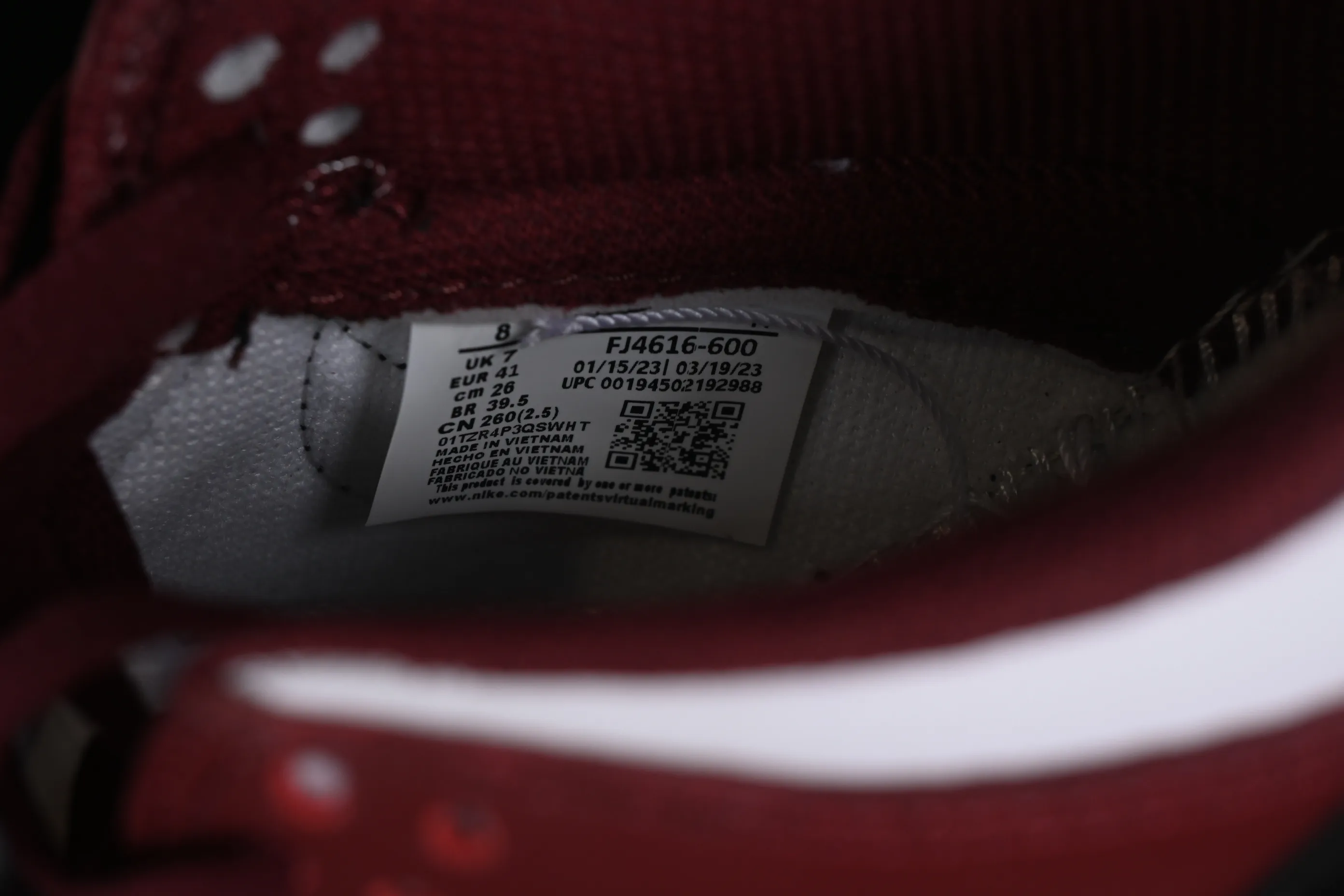 All categories Nk SB Dunk series Nk SB Dunk Low low-top sneakers Nk Dunk Low burgundy black SB low-top sports and leisure sneakers FJ4616-600